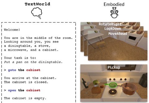 ALFWorld text and embodied environment alignment